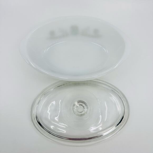 Vintage Glassbake J235 1Qt Casserole W/Lid And 1.5Qt Baker No Lid 2 Floral Bowls - Picture 2 of 12